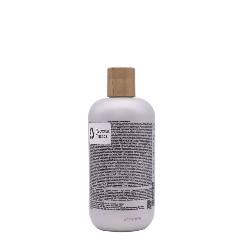 CHI Keratin Conditioner 355ml - après-shampooing restructurant anti-frisottis pour cheveux abîmés