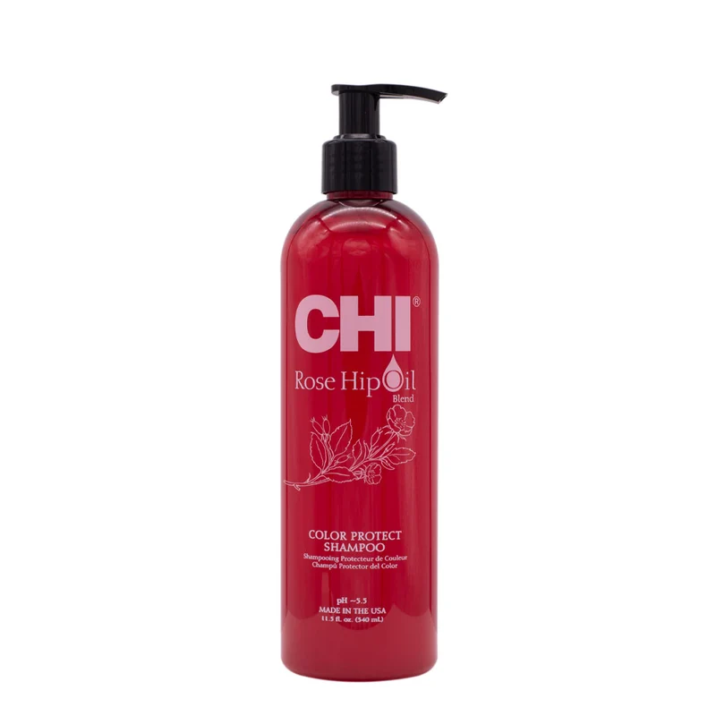 CHI Rose Hip Oil Protecting Shampoo 340ml - shampooing protecteur cheveux colorés