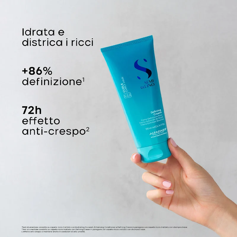 Alfaparf Milano Semi di Lino Curls Defining Cream 200ml - crème cheveux bouclés