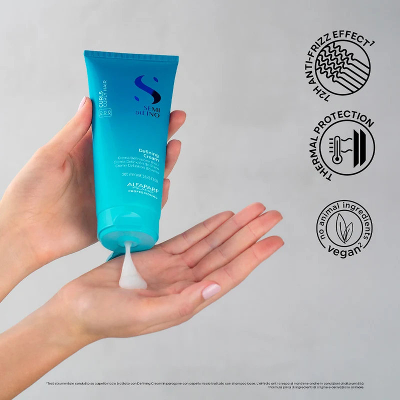Alfaparf Milano Semi di Lino Curls Defining Cream 200ml - crème cheveux bouclés