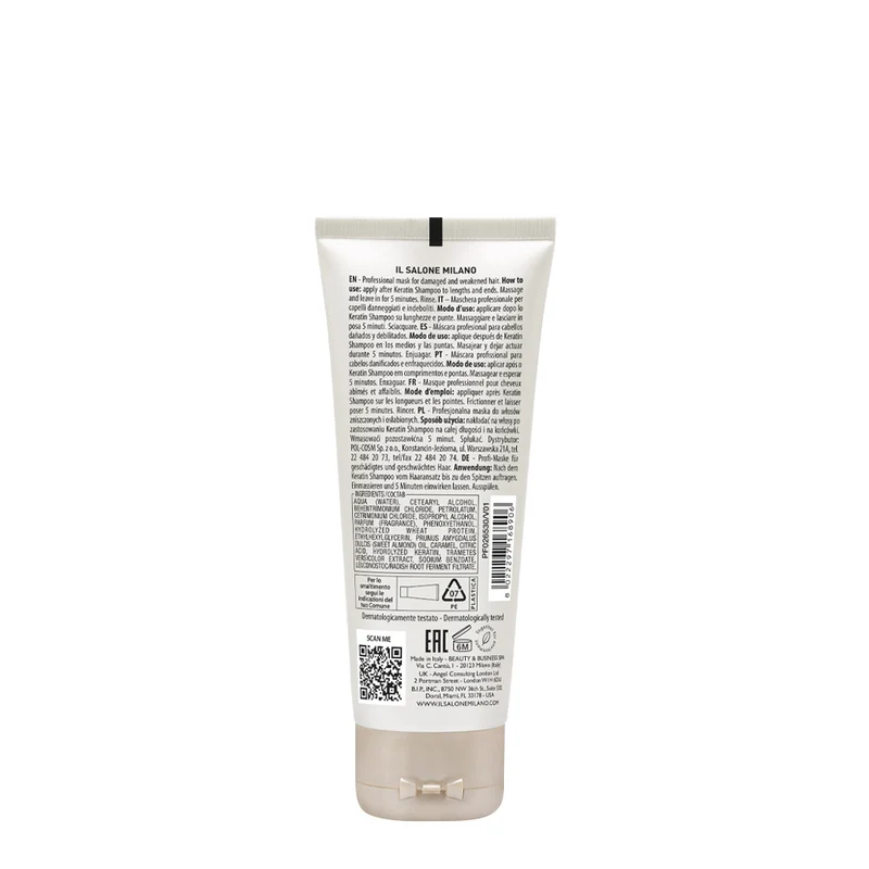 Il Salone Milano Keratin Mask 75ml - masque pour cheveux abîmés et fragilisés
