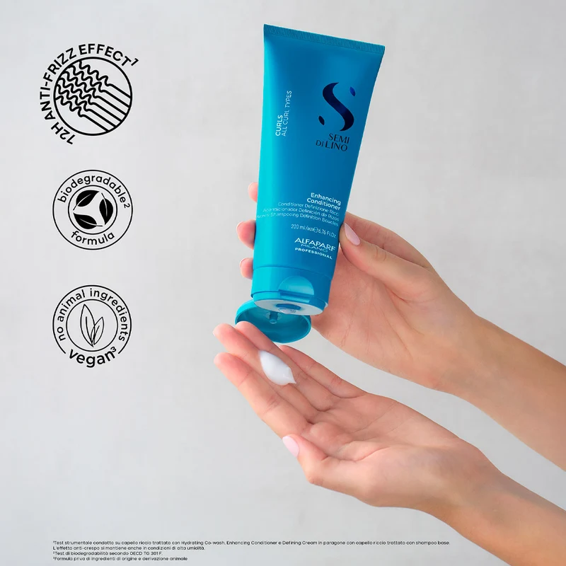 Alfaparf Milano Semi di Lino Curls Conditioner 200ml - après-shampoing cheveux bouclés