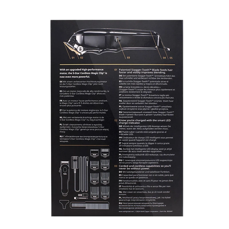 Hair Gallery Resi Come Nuovi Wahl Black Cordless Magic Clip - condizioni pari al nuovo
