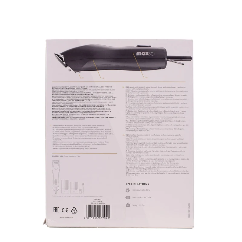 Hair Gallery Resi Come Nuovi Wahl Pro Pet Max50+ Clipper - confezione lievemente danneggiata e macchiata