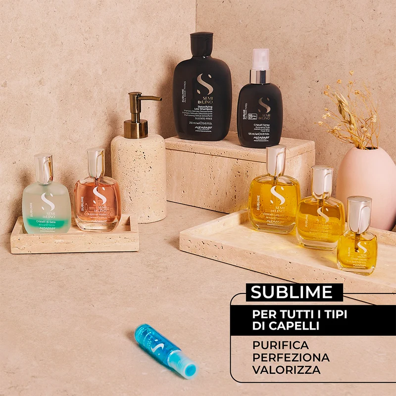 Alfaparf Milano Semi di Lino Sublime Cristalli di Seta 45ml - sérum soyeux biphasé