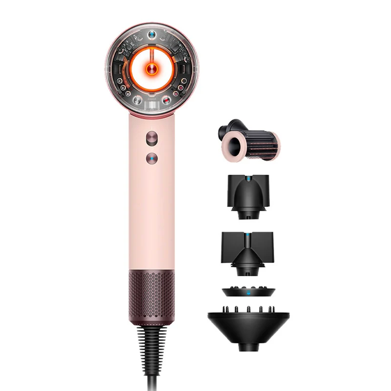 Dyson Supersonic Nural Straight + Wavy Phon Rose Poudré / Or Rose + Coffret Violet GRATUIT