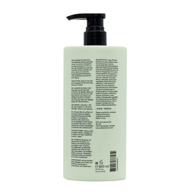 Stockholm Sweden Ref Weightless Volume Shampoo 285ml - shampooing volumateur