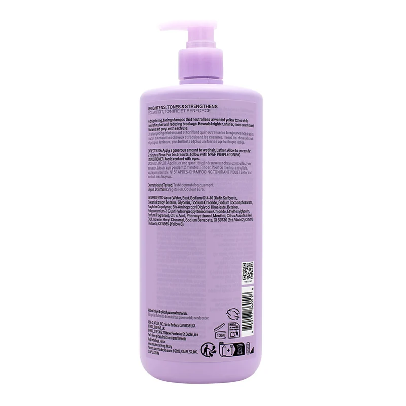 Olaplex N°4P Blonde Enhancer Purple Toning Shampoo 1000ml - shampoo tonifiant pour cheveux blonds