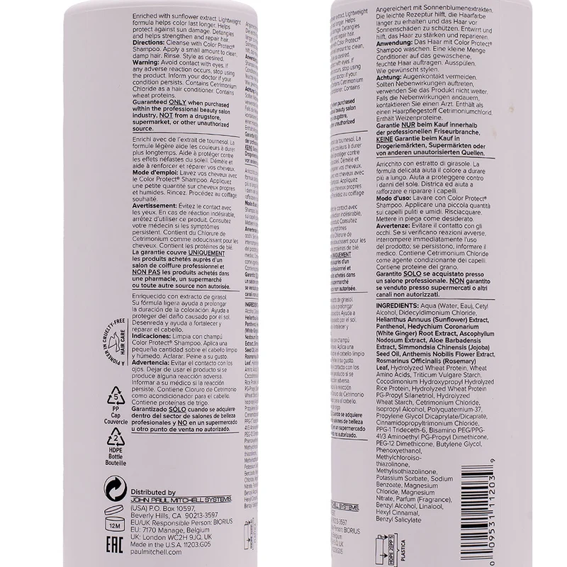 Paul Mitchell Color Protect Conditioner 500ml - après-shampoing protecteur de couleur
