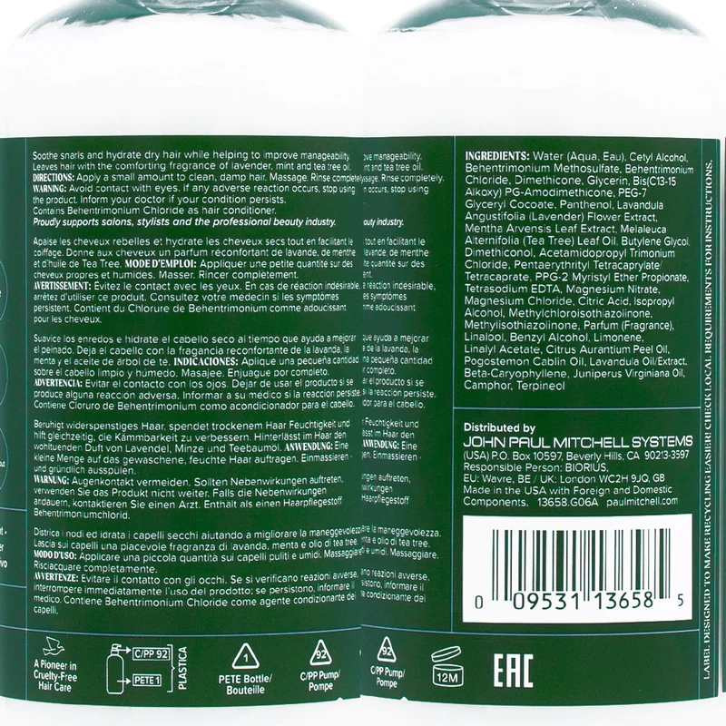 Paul Mitchell Tea Tree Lavender Mint Conditioner 300ml – conditionneur hydratant et apaisant