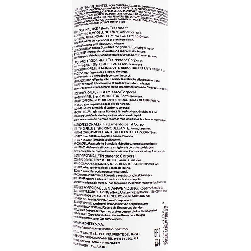 Casmara Specific Care Body Sculptor Cream 500ml - crème corps lipo-réductrice raffermissante intensive