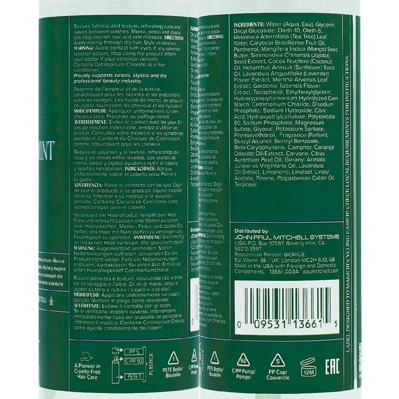 Paul Mitchell Lavender Mint Curl Refresh Foam 200ml - mousse revitalisante boucles