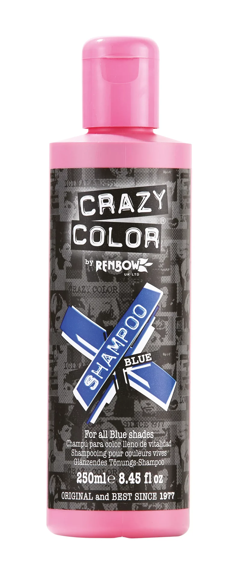 Shampoing Re-Activant CRAZY COLOR RAINBOW - 250 ml, Bleu