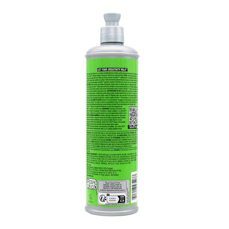 Tigi Bed Head Curls Rock Hydrating Shampoo 400ml - shampoing pour cheveux bouclés et ondulés