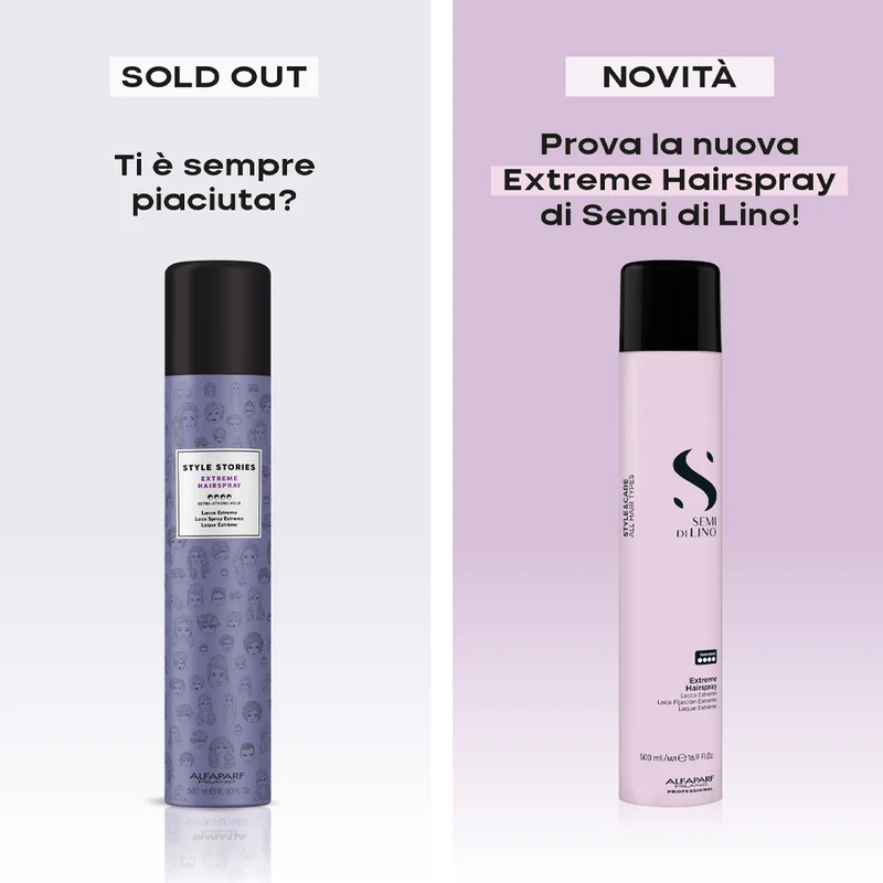 Alfaparf Milano Semi Di Lino Style&Care Extreme Hairspray 500ml - laque