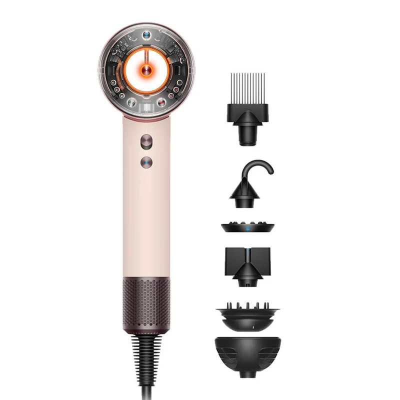 Dyson Supersonic Nural Phon Rose Poudré / Or Rose + Kit Brosses de Coiffage EN CADEAU
