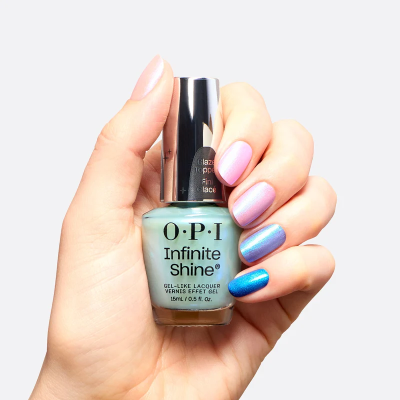 OPI Infinite Shine Glaze Toppers Moon Gleam 15ml - topper bleu