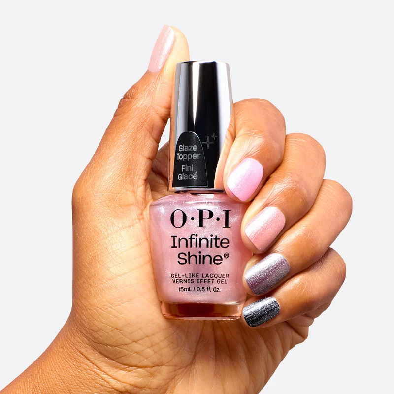 OPI Infinite Shine Glaze Toppers Glass Me Anything 15ml - topper argent