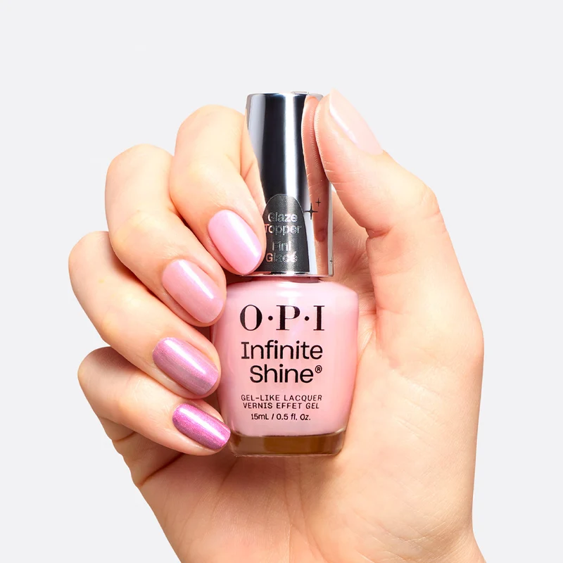 OPI Infinite Shine Glaze Toppers Donut Disturb 15ml - topper rose transparent