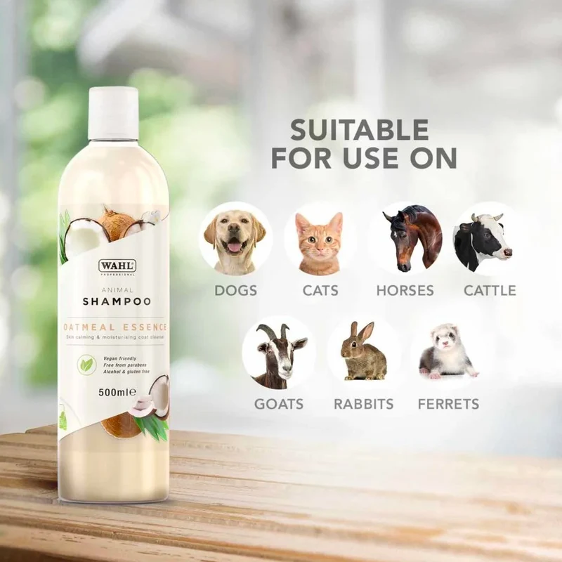 Wahl Pro Pet Oatmeal Essence Shampoo 500ml - shampoo animaux à peau sensible