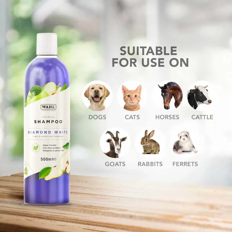 Wahl Pro Pet Diamond White Shampoo 500ml - shampoo pour animaux à poil clair