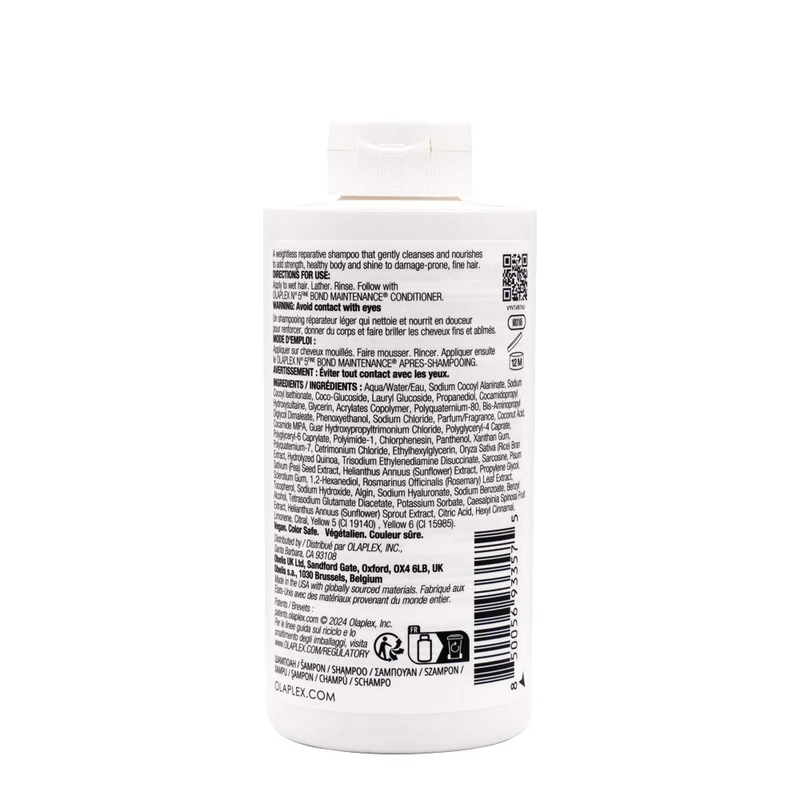 Olaplex N°4Fine Bond Maintenance Shampoo 250ml - shampooing réparateur volumisant