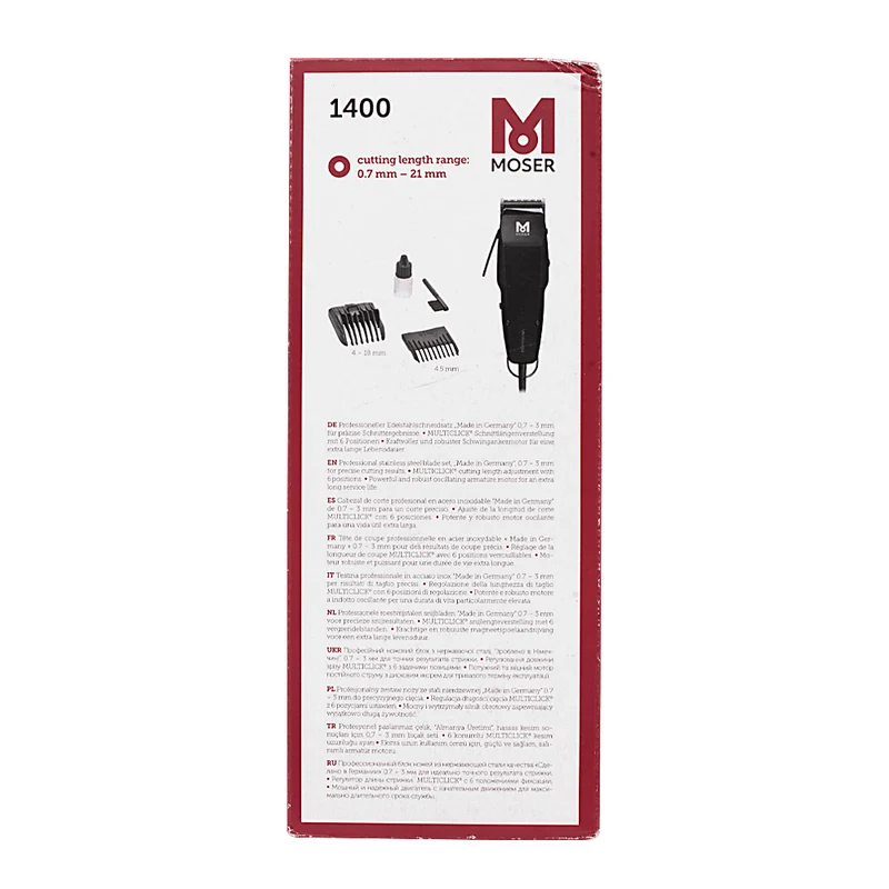 Hair Gallery Resi Come Nuovi Moser 1400 Professional Black - imballaggio danneggiato