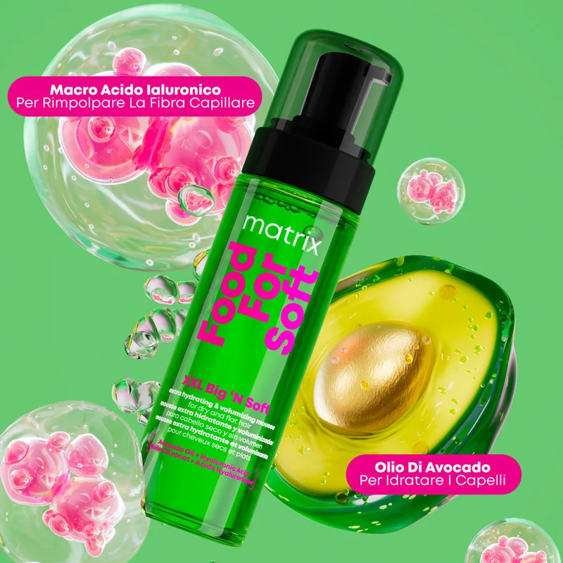 Matrix Food For Soft Mousse XXL Big' N Soft Extra Volume 200ml - mousse volumisante