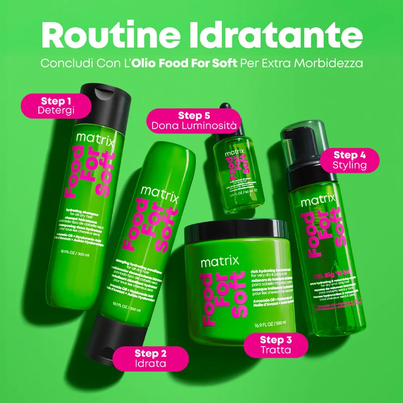 Matrix Food For Soft Mousse XXL Big' N Soft Extra Volume 200ml - mousse volumisante