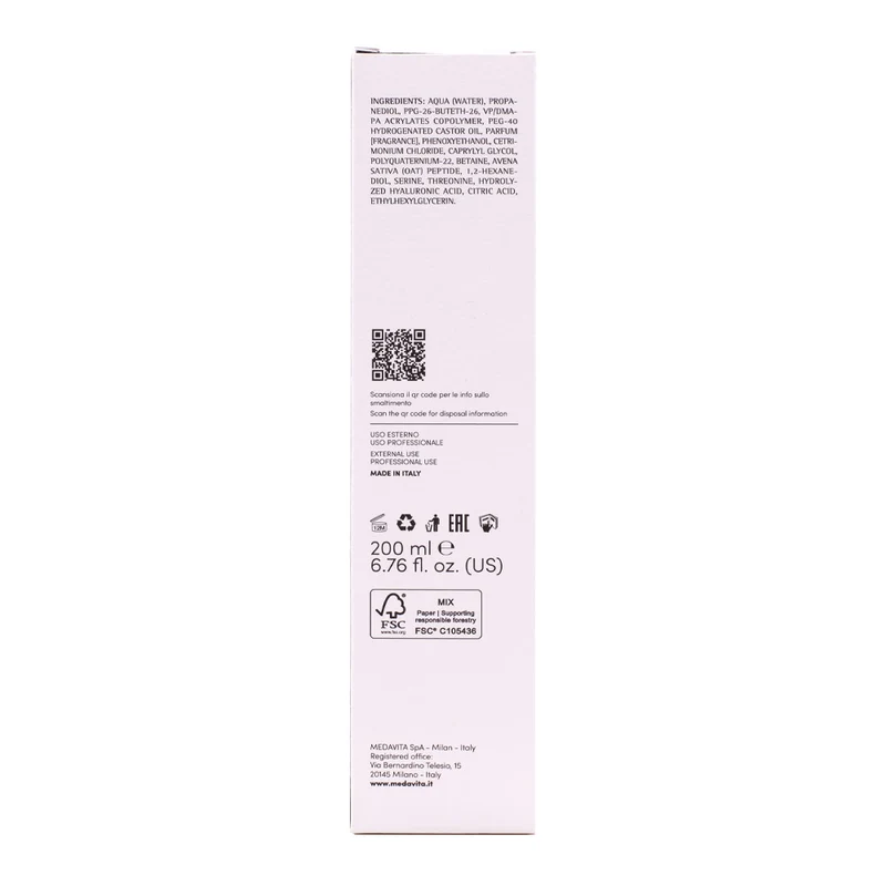 Medavita Cute Elisièr Fortifying And Bodyfying Hair Foam 200ml - mousse fortifiante densifiante