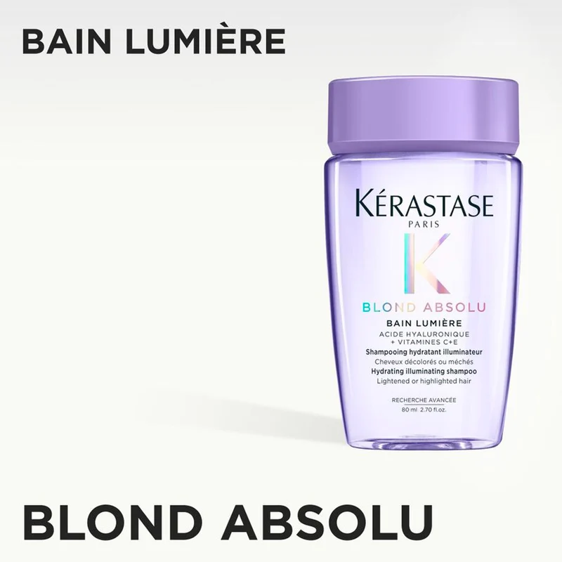 Kerastase Blond Absolu Bain Lumière 80ml - shampooing illuminateur pour cheveux blonds
