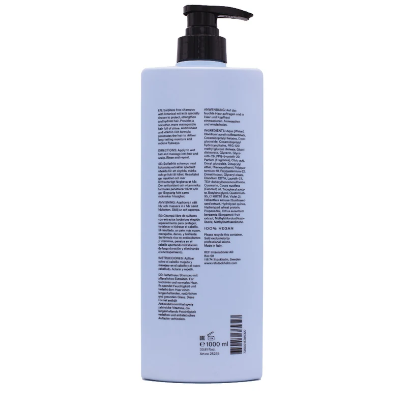 Stockholm Sweden Ref Intense Hydrate Shampoo 1000ml - shampooing hydratant intense