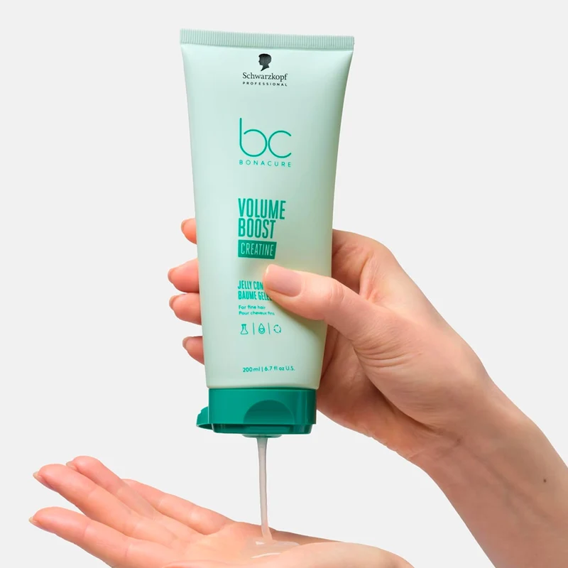 Schwarzkopf Professional BC Bonacure Volume Boost Creatine Jelly Conditioner 200ml - après-shampoing gel volumisant