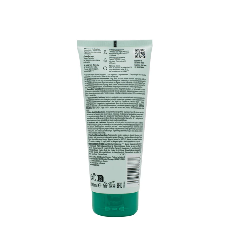 Schwarzkopf Professional BC Bonacure Volume Boost Creatine Jelly Conditioner 200ml - après-shampoing gel volumisant