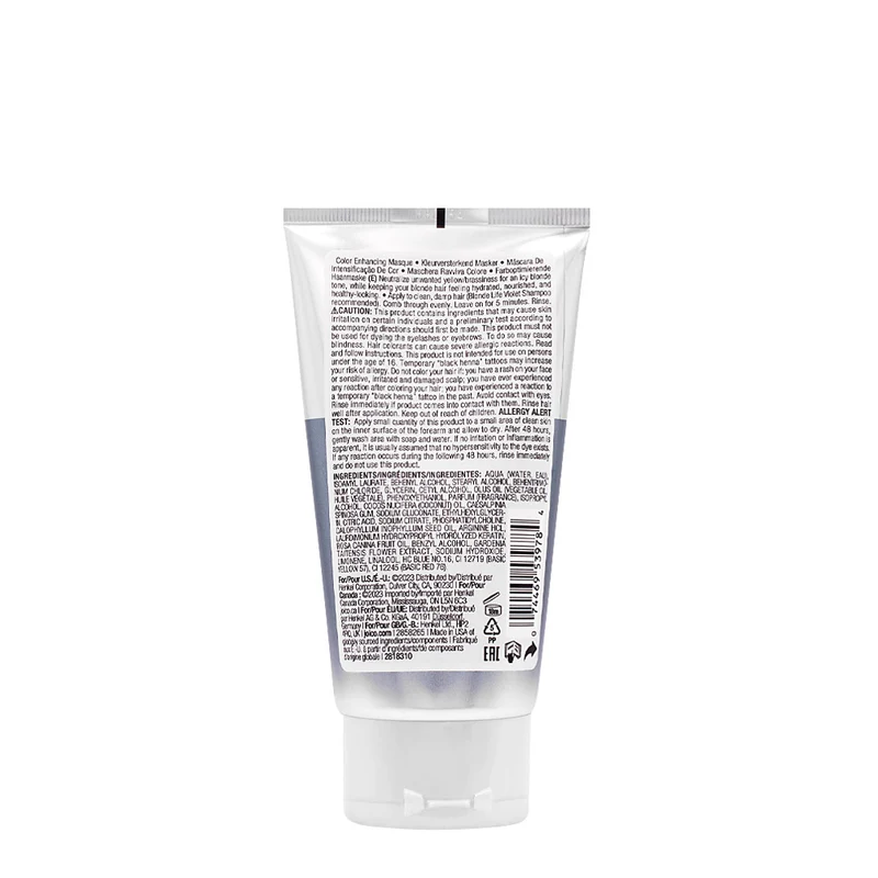Joico Blonde Life Silver Color Enhancing Masque 150ml - masque rehausseur de couleur
