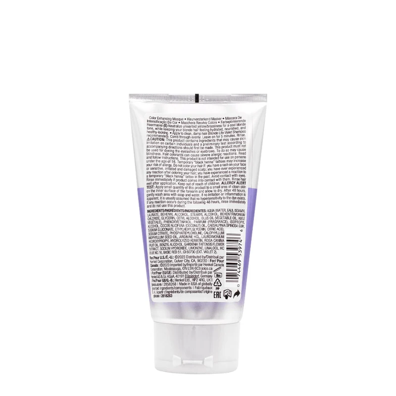 Joico Blonde Life Color Violet Enhancing Masque 150ml - masque rehausseur de couleur