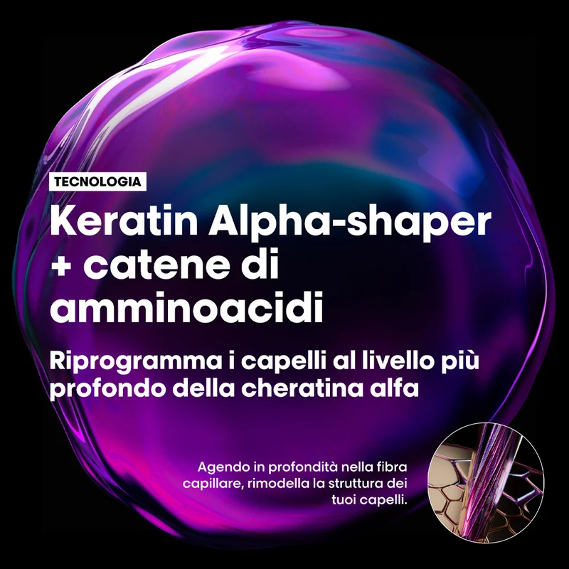 L'Oreal Professionnel Paris Serie Expert Keratin Alpha Sleek Shampoo 500ml - shampooing dompteur anti-frisottis