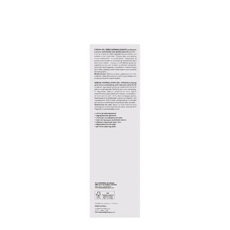 Diego dalla Palma Professional Gel-Crème Normalisante de Sébum 50ml