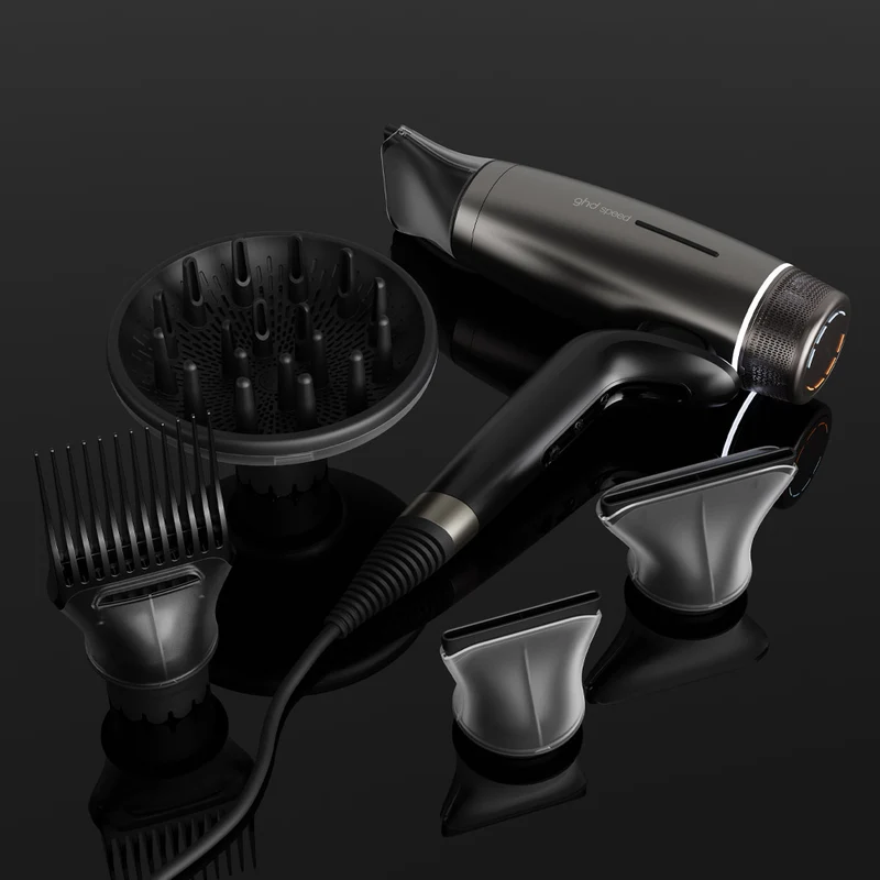 Ghd Speed Silver White - sèche-cheveux ionique