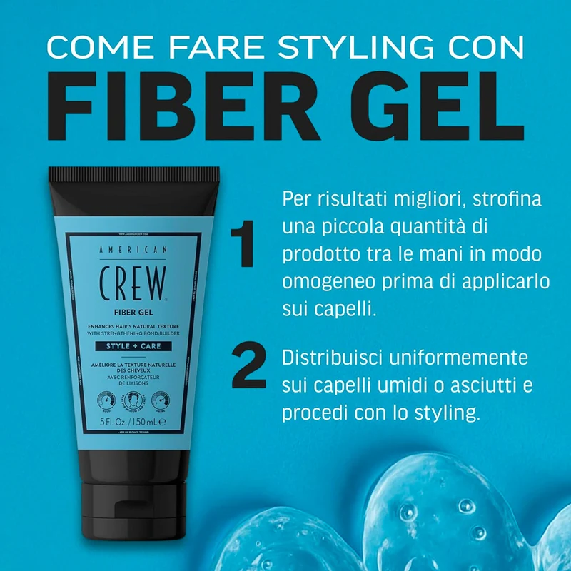 American Crew Fiber Gel 150ml - gel coiffant