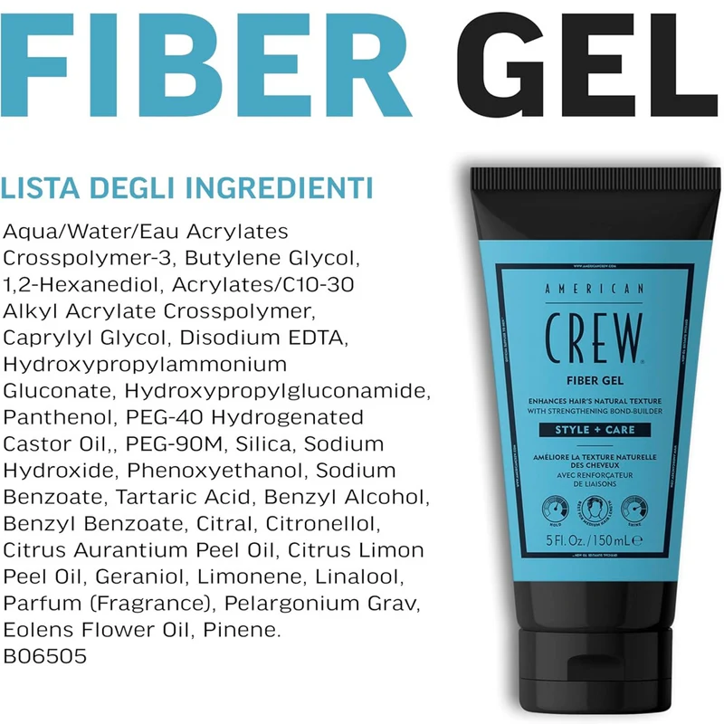 American Crew Fiber Gel 150ml - gel coiffant