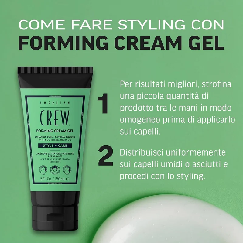 American Crew Forming Cream Gel 150ml - gel boucles définies