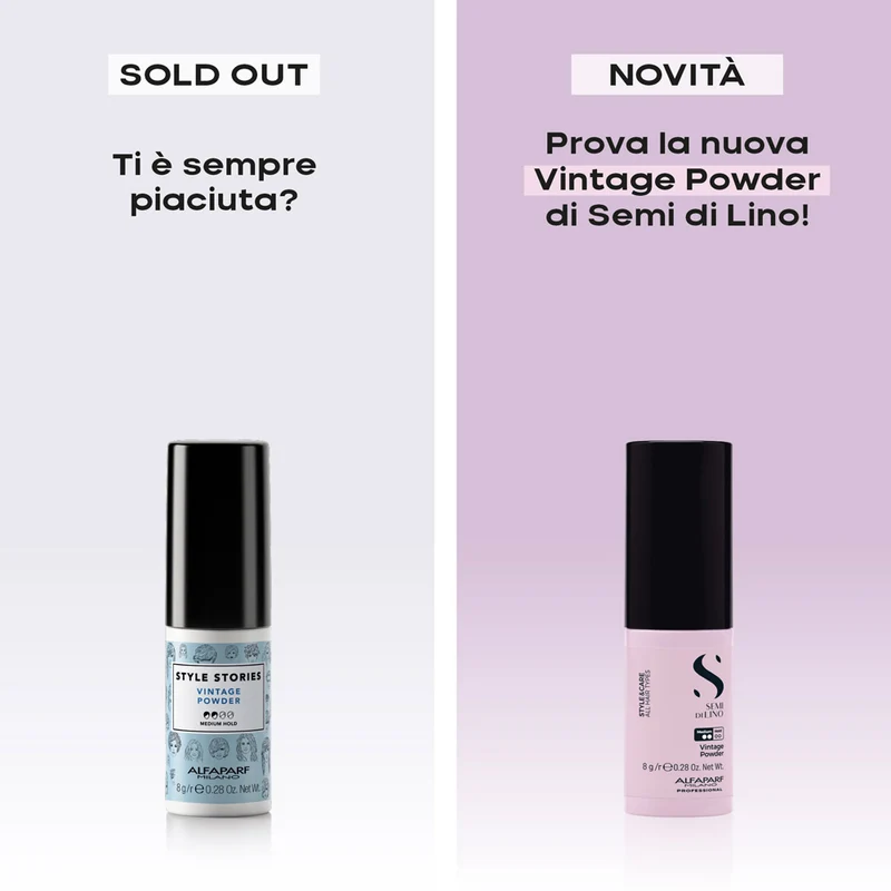 Alfaparf Milano Semi Di Lino Style&Care Vintage Powder 8gr - poudre texturisante tenue moyenne