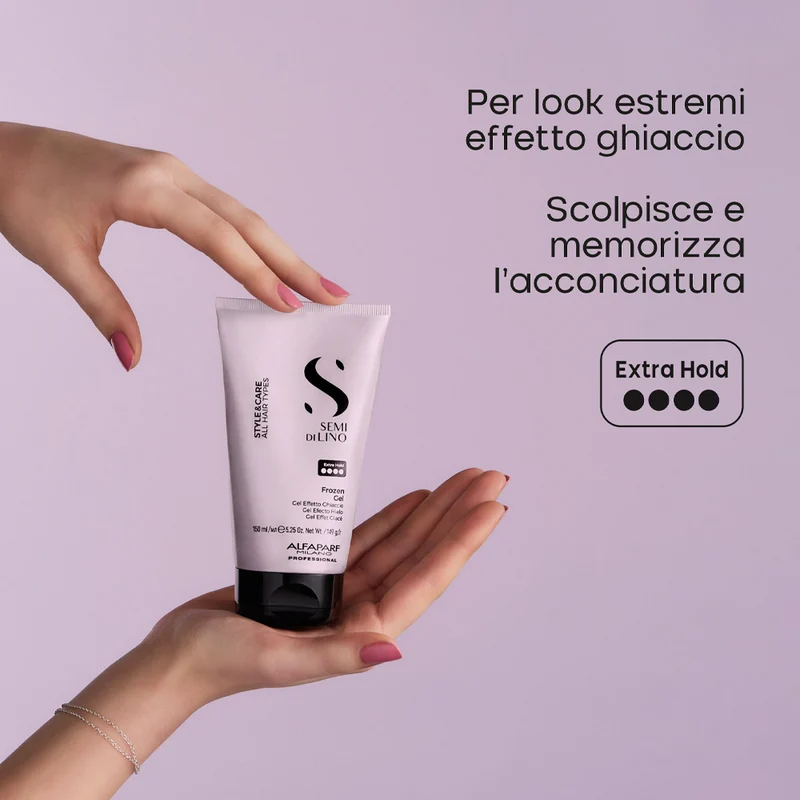 Alfaparf Milano Semi Di Lino Style&Care Frozen Gel 150ml - gel effet glace