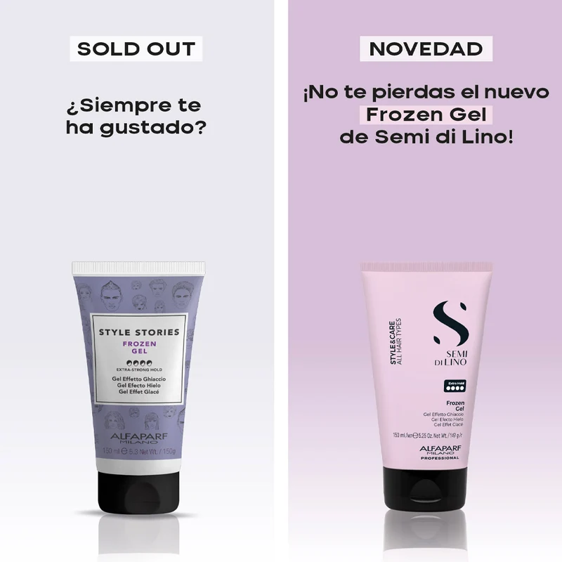 Alfaparf Milano Semi Di Lino Style&Care Frozen Gel 150ml - gel effet glace