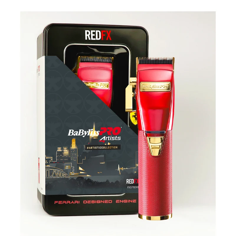 Babyliss Pro 4Artist RedFx Clipper Limited Edition FX8700RE - tondeuse à cheveux en métal