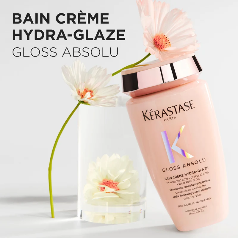 Kerastase Gloss Absolu Bain Creme Hydra Glaze 250ml - shampooing illuminant pour cheveux épais