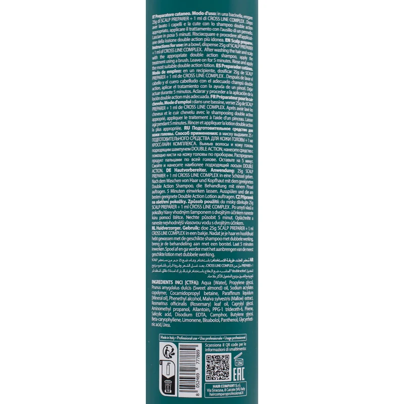 Hair Company Double Action Scalp Preparer 500ml - préparateur cutanée avant traitement