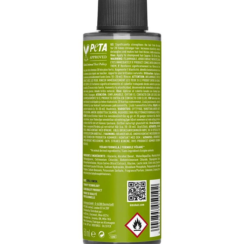 KMS Add Volume Liquid Strenght Rinse 150ml - fluide fortifiant et épaississant