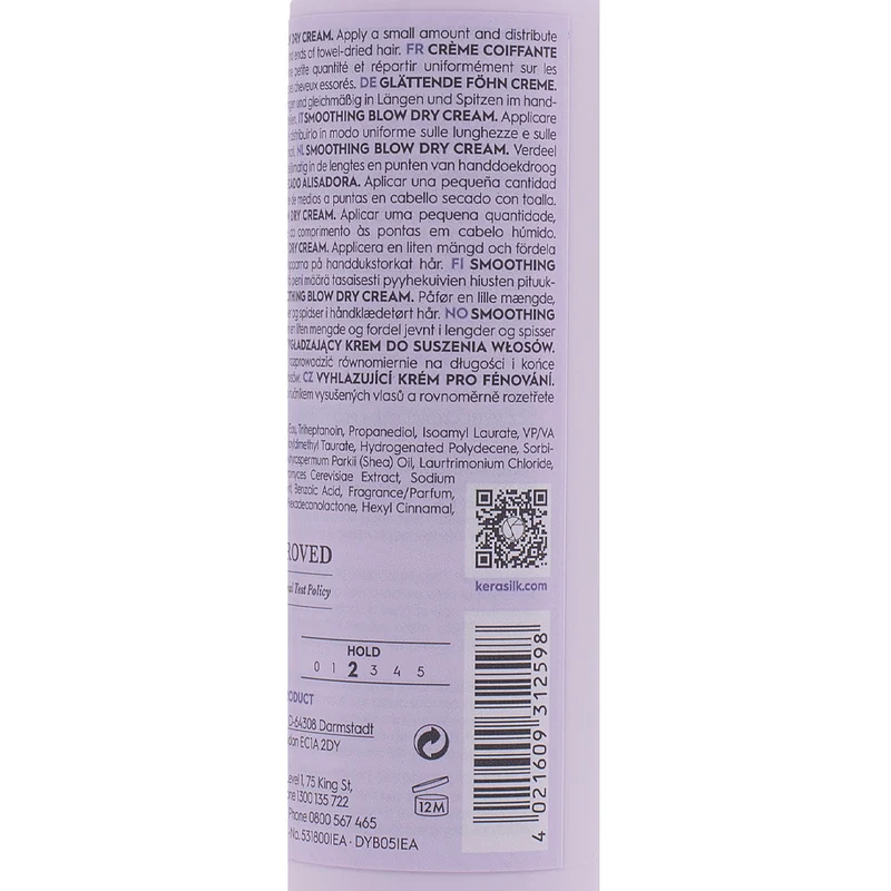 Kerasilk Styling Smoothing Blow Dry Cream 150ml - crème lissante